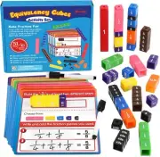 Aizweb Interlocking Fraction Cubes Activity Set - Math Manipulatives for...
