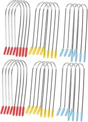 ELAYARD 48pcs Hot Rollers Clamp: Hot Curler Clips Replacement For Electric Rollers For Long Hair And Daily Styling Assorted Color