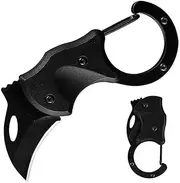 Small Pocket Knife for Men Women, Carabiner Mini Keychain Knife, Box Cutter, Folding Knives for Indoors Outdoors