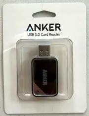 1x Anker USB 3.0 Memory Card Reader AR200 SDXC SDHC SD Micro SD in BLACK