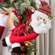 Santa Claus Christmas Tree Hugger Topper Top of the Tree Holiday Home Decor