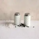 New Set of 2 White Hobnail Milk Glass Salt & Pepper Shakers Fenton-Reproduction