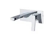 AGUZZO Cortina Wall Mounted Single Lever Mixer with Spout - Chrome