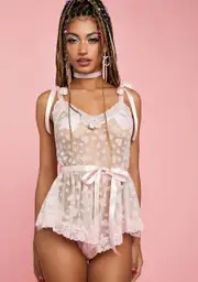[Sugar Thrillz] Pulling All Nighters Mesh Romper