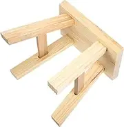 Ipetboom Small Wooden Stool for Home and Dorm Sturdy Shoe Changing Stool Non Slip Step Bench for Compact and Portable Footrest for Daily Use