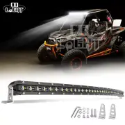 50"INCH Curved LED Work Light Bar Driving Combo For Polaris Ranger XP 900 1000
