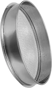 Parliky Stainless Steel Soil Sifter Portable Garden Sieve with Precise Mesh for Soil and Particle Separation Ergonomic Design for for Gardening and Construction Tasks Mesh