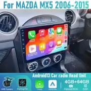 9" CarPlay Android Auto 64G Stereo Head Unit For Mazda MX-5 2006-2015