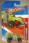 2011 Hot Wheels #208 Thrill Racers-Cave 4/6 EEVIL WEEVIL Green w/Green OH5 Spoke