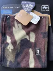 Turtle Fur Kids Boys Neck Warmer Fleece Neck 2 Pack Black & Camouflage Age 3-6