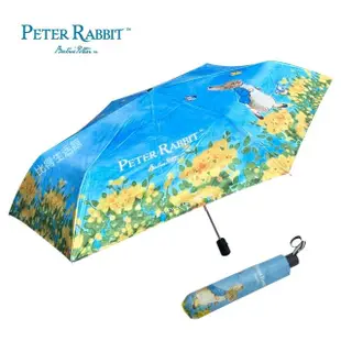 【英國比得兔Petter Rabbit】比得兔三折自動晴雨傘 輕量 防曬 防潑水 黑膠布 折疊傘(3款)