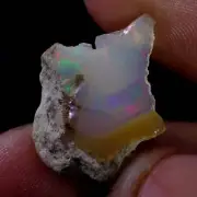 12.90 Cts Ethiopian "Play-Of-Color" Fire Opal Rough Natural Gemstone USA DEALER