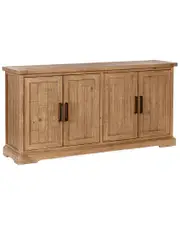 Classic Home Allegra 4-Door Reclaimed Pine Wood Buffet Sideboard