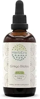 Ginkgo Biloba B120 Alcohol-Free Herbal Extract Tincture, Super-Concentrated Organic Ginkgo Biloba (Ginkgo Biloba) Dried Leaf 4 fl oz