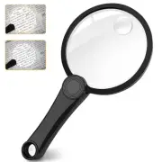 Updated Magnifying Glass with 2 Light - LED Magnifiers for Reading USB Rechar...