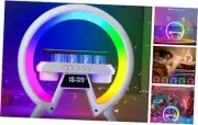 Atmosphere Lamp with Wireless Charger, Table Lamp with Bluetooth Speakers,