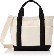 [Lee] 320-1370 Humming Mini Tote, Shoulder Bag, 2-Way, Lightweight, Multi-functional, Lunch Bag, Sub Bag, Camping, Leisure, Travel, Work, School, Gym, Black, multicolor (black/white), S
