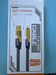 Flat Wire Fast Charging 2 To 2 Cable