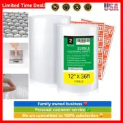 Eco-Friendly 2 Pack 12" x 72' Bubble Packing Wrap for Safe Shipping & Moving