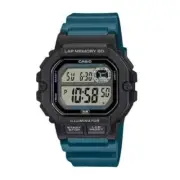 CASIO WS-1400H-3A Green Resin Band Unisex Digital Sport Style Watch | Large Disp