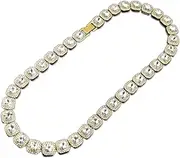 [FMGMPMOCJ] Cuban Chain 13 Mm Men's Rapper Necklace Hip Hop Pendant Necklace