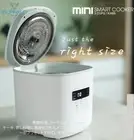 Smart Mini Rice Cooker Stainless Steel Cook Pot Cookware 1.6L Buffalo White