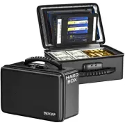 Fireproof Money Box,Small Hard Case Fireproof Box with Fireproof Zipper＆Lock,...