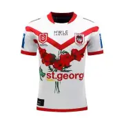 ST GEORGE DRAGONS 2024 NRL TEAM ADULT MENS ANZAC ROUND COMMEMORATIVE JERSEY