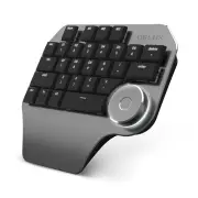 DELUX T11 Designer One Handed Mechanical Keyboard 28 Keys with Multi-functional Dial LED Backlit Kailh Switch For PS/CAD