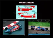 1/32 Scale Decals for Scalextric F1 Tyrrell 010 from 1980