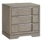 Picket House Furnishings Argo 3-Drawer Nightstand with USB in Grey