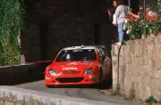 WRC Rallye de France Corsica 2001 Jesus Puras in the Citreon action Old Photo