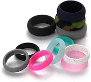 [OATIPHO] 5 Pcs Holiday Jewelry Wedding Jewelry Silicone Finger Ring Food Grade Silicone Ring Men Silicone Rings for Men Anniversary Rings Finger Rings Suit Rings for Women