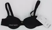 NWT Chantelle C16G60 "Chic Essential" Balconette, T-Shirt Memory Foam Bra, Black
