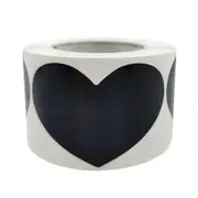 150PCS/roll Big Black Heart Thank You Sticker Laser Labels Sealing Color Paper Stickers Stationery Supply Decoration Scrapbooking