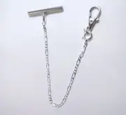 Solid 925 Sterling Silver Pocket Watch Chain -Toggle Clasp
