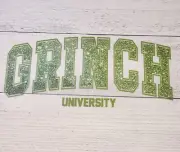 Grinch University Ready to Press Heat Transfer Screen Print DTF Transfer