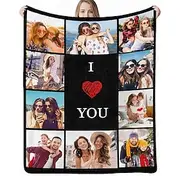 Customized Blanket Customized Blanket Blankets Personalized Gifts For Your Loves women/men present Personalized Valentine Gift Custom Made