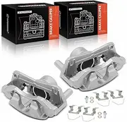 Brake Caliper Replacement for Mazda 6 2003-2005, with Bracket, one side, 1 Piston, Steel Piston, Front Left and Right, Set of 2