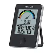 Taylor Digital Wireless Indoor Comfort Level Thermometer and Black