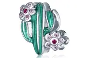 Solid 925 Sterling Silver Baby Cactus Pandora Inspired Charm