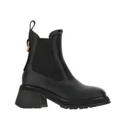 [MONCLER] MONCLER 'Gigi' leather Chelsea boots Woman 37 37 Black