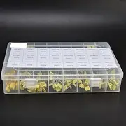 460 Pcs 24 Values Polyester Film Capacitor Assortment Kit with Plastic Box, 63V 100V Metallized Polyester Capacitor Electronic Components
