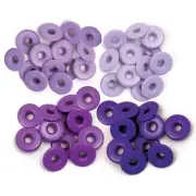We R Memory Keepers Purple Wide Eyelets 40pc