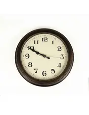 Classic Wall Clock Silent Non-Ticking Quartz Battery Operated Luxury Wood