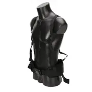 Tactical Molle Belt Combat Girdle Wear Proof H-shaped Adjustable Soft Padded Men Army Military Gear BLACK COLOR