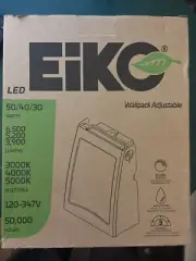 Eiko LED Wall Pack (12399) 50/40/30 watt 120/347volt - 5,000K