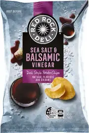 Red Rock Deli Sea Salt and Balsamic Vinegar Potato Chips 90 G