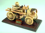 A woodworking plan to build a steam fire engine. An eligant firetruck in wood