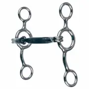 Reinsman 343 Western Junior Cowhorse Smooth Snaffle Bit 5" Mouth